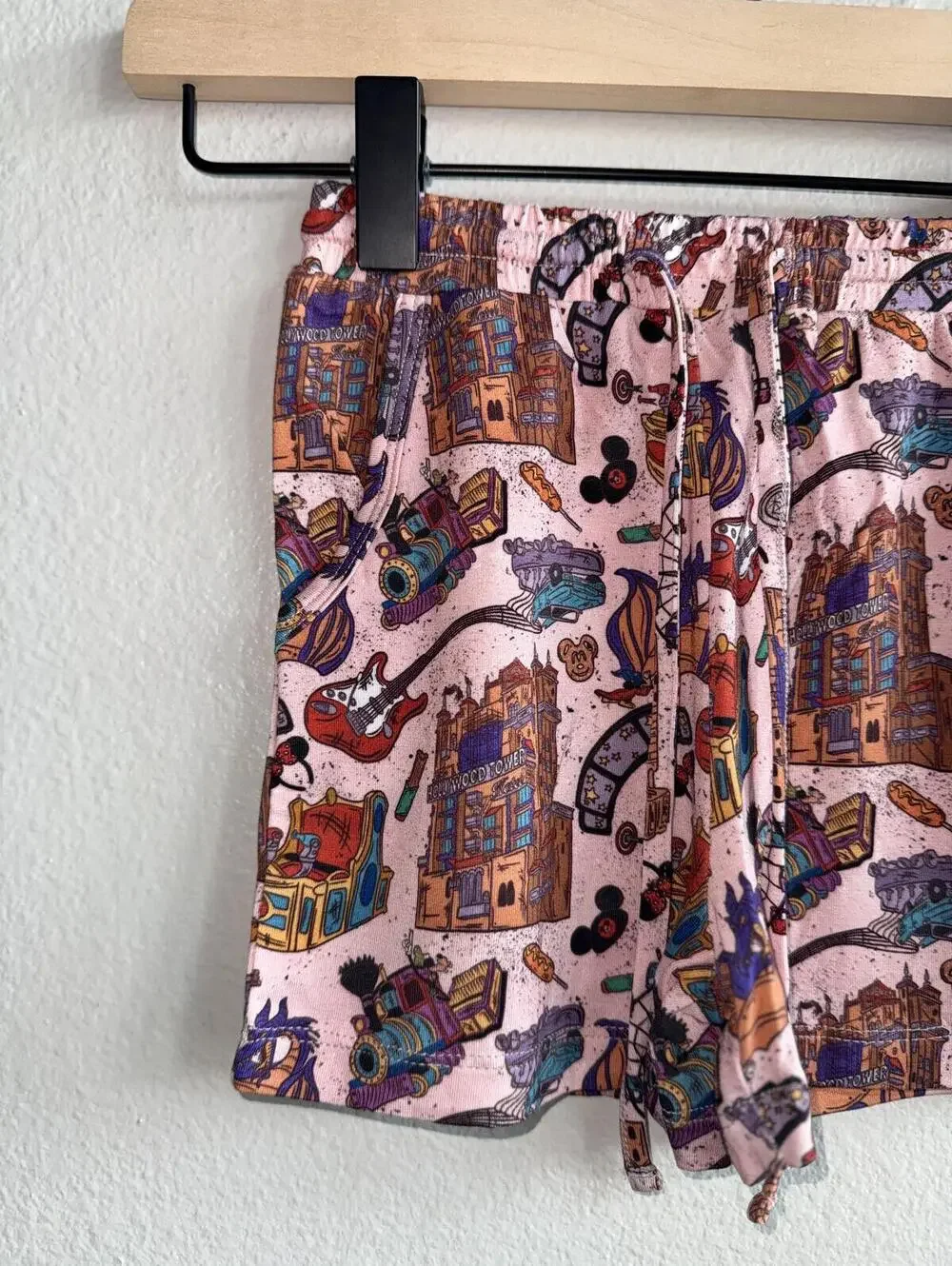 Bamboo Bliss Toddler 2T Purple Hollywood Studios Graphic T-Shirt and Printed Tie